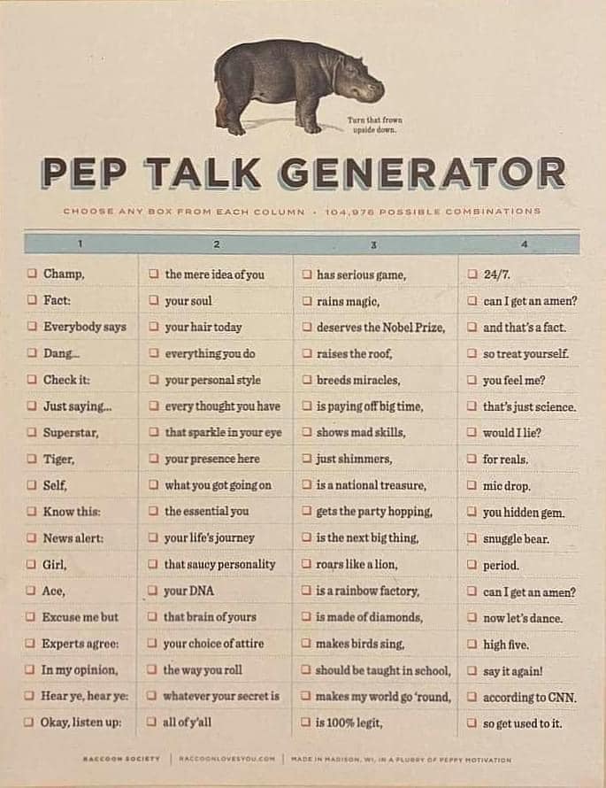 Pep Talk Generator