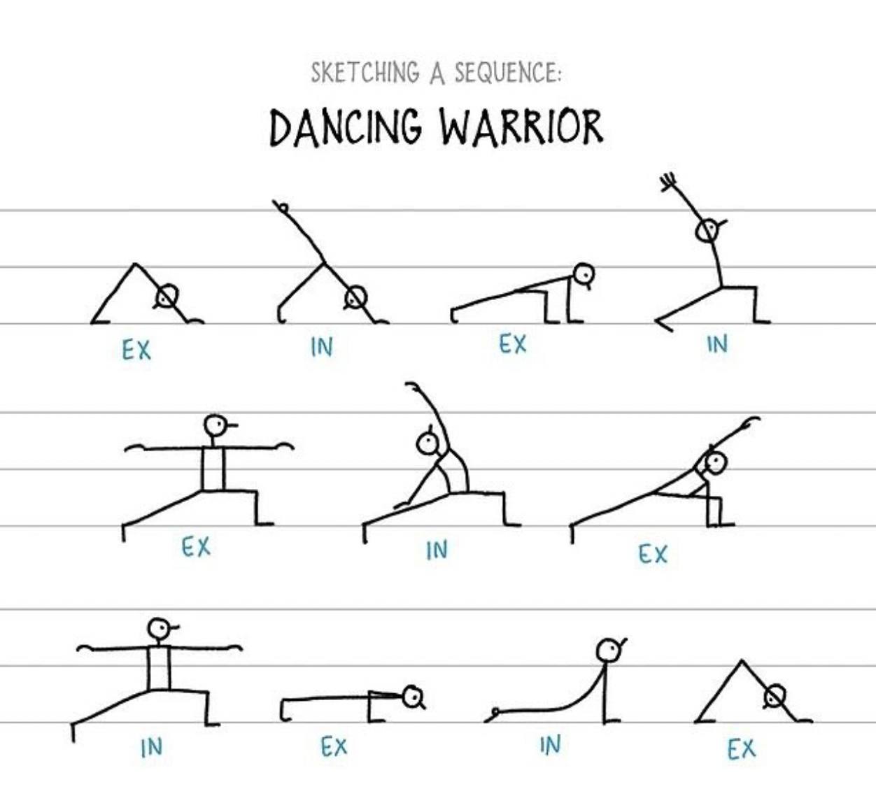 dancing warrior sequence