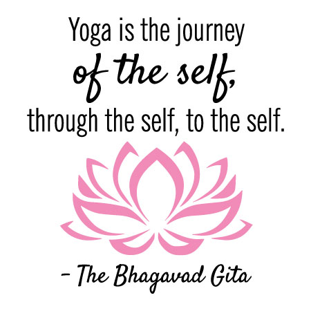 Yoga is the Journey of the Self, through the Self, to the Self